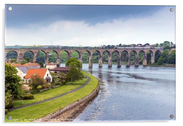 Royal Border Bridge Acrylic by Jim Monk