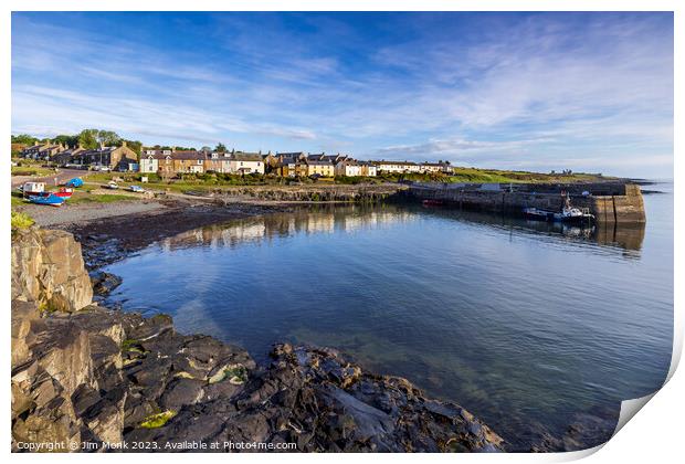 Craster Harbour, Northumberland. Print by Jim Monk