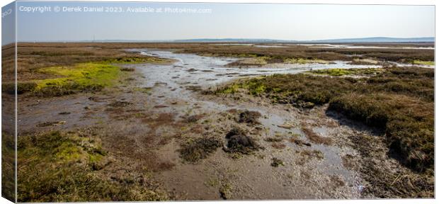 Keyhaven Marshes Canvas Print by Derek Daniel