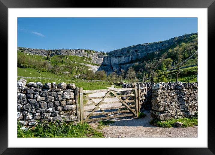 Malham Cove: A Natural Wonder. Framed Mounted Print by Steve Smith