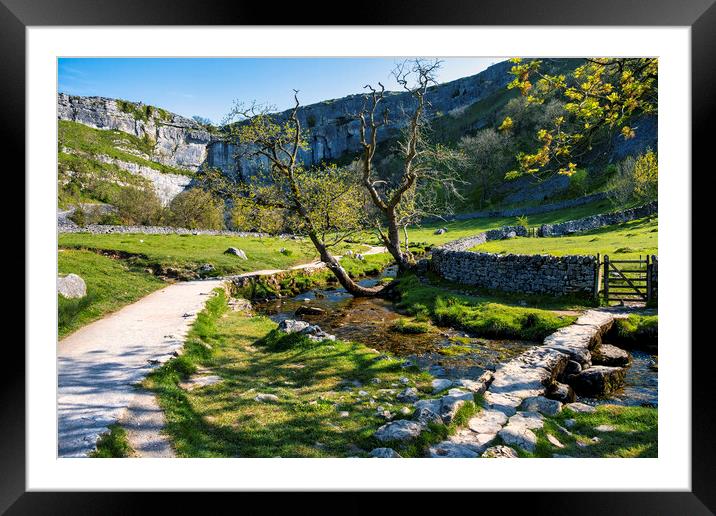 Iconic Yorkshire Dales Landscape: Malham Cove Framed Mounted Print by Tim Hill