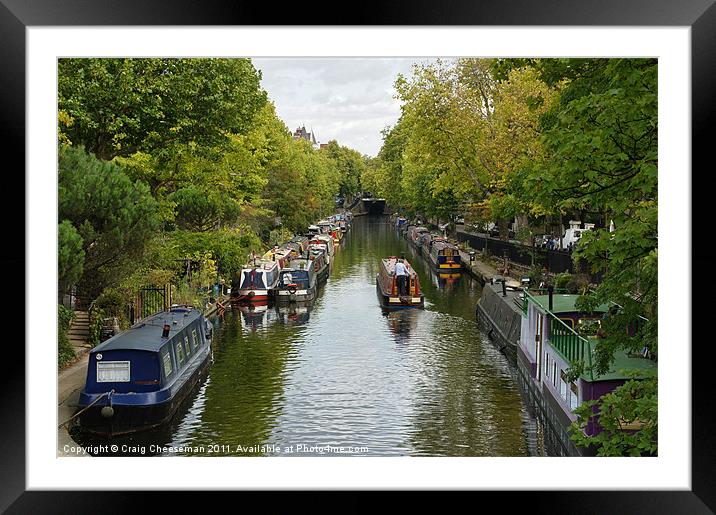 Canal Framed Mounted Print by Craig Cheeseman