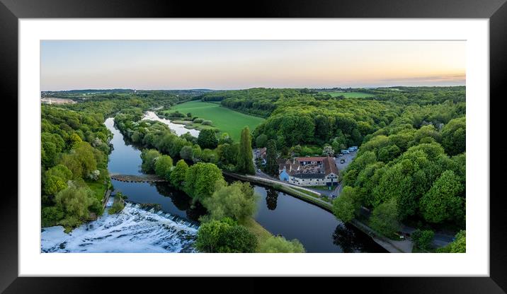 The Boat Inn Sprotbrough Framed Mounted Print by Apollo Aerial Photography