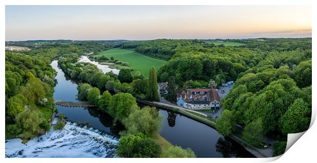 The Boat Inn Sprotbrough Print by Apollo Aerial Photography