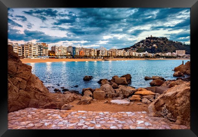 Blanes Town In Spain Framed Print by Artur Bogacki