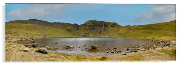 Red Tarn under Helvellyn Acrylic by Roger Green