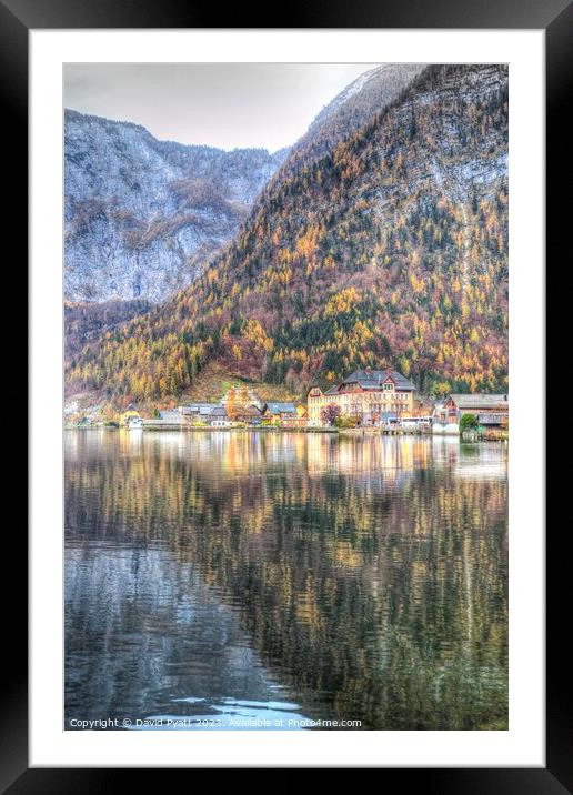 Lake Hallstatt Vista Framed Mounted Print by David Pyatt