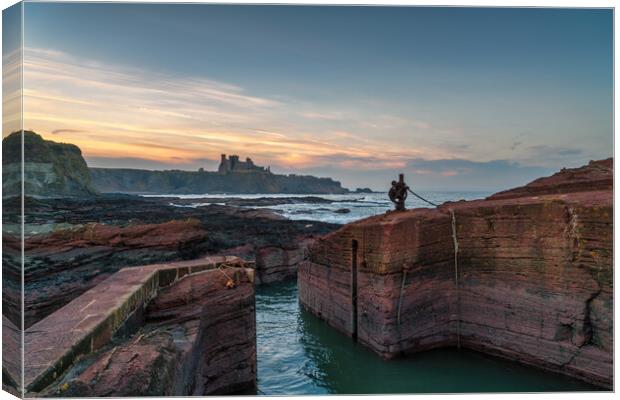 Tantallon Castle at Sunset Canvas Print by Miles Gray
