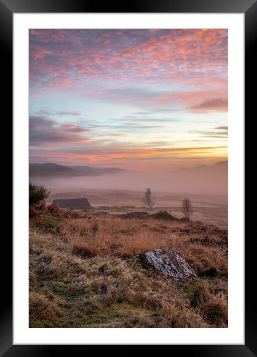 Misty Morning Light at Knockban Framed Mounted Print by Miles Gray