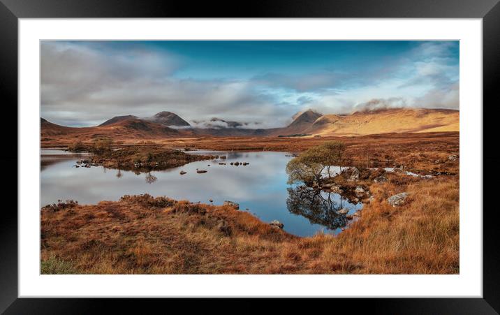 Rannoch Moor in Autumn Framed Mounted Print by Miles Gray
