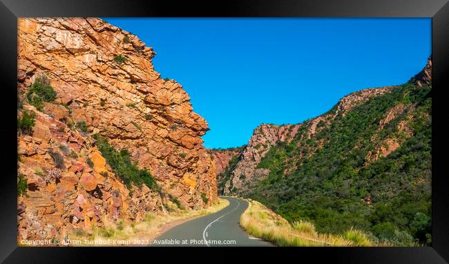 Steep-sided mountains Framed Print by Adrian Turnbull-Kemp