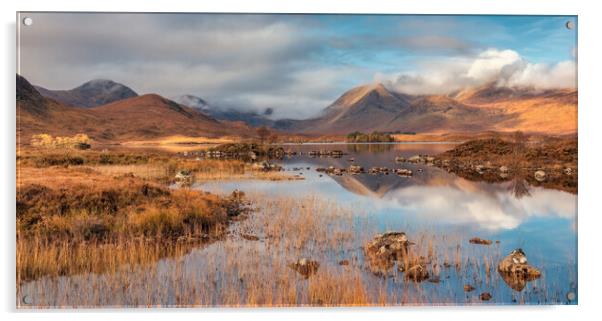 Rannoch Moor and the Black Mount at Sunrise Acrylic by Miles Gray