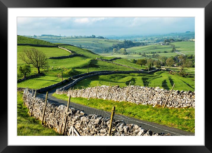 Iconic Yorkshire Dales Scene: Malham Framed Mounted Print by Tim Hill