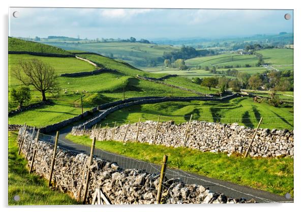 Iconic Yorkshire Dales Scene: Malham Acrylic by Tim Hill