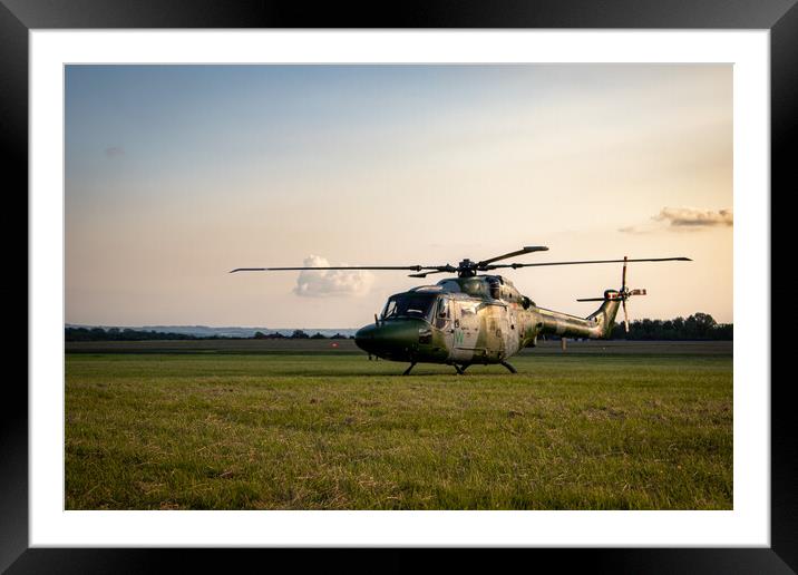 Lynx Sunset Framed Mounted Print by J Biggadike