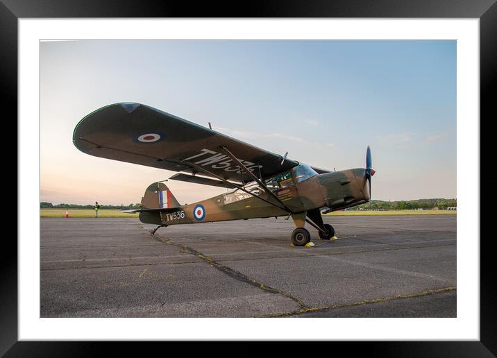 The Auster AOP.6 TW536 Framed Mounted Print by J Biggadike