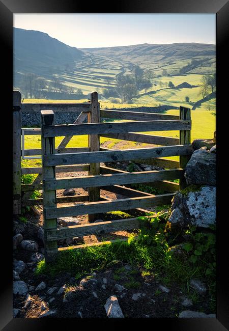 Dry Stone Wall Terraced Hill: Malham Framed Print by Tim Hill