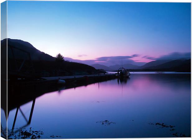 Loch Leven Sunset Canvas Print by Aj’s Images