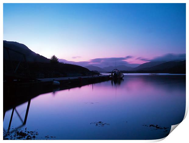 Loch Leven Sunset Print by Aj’s Images