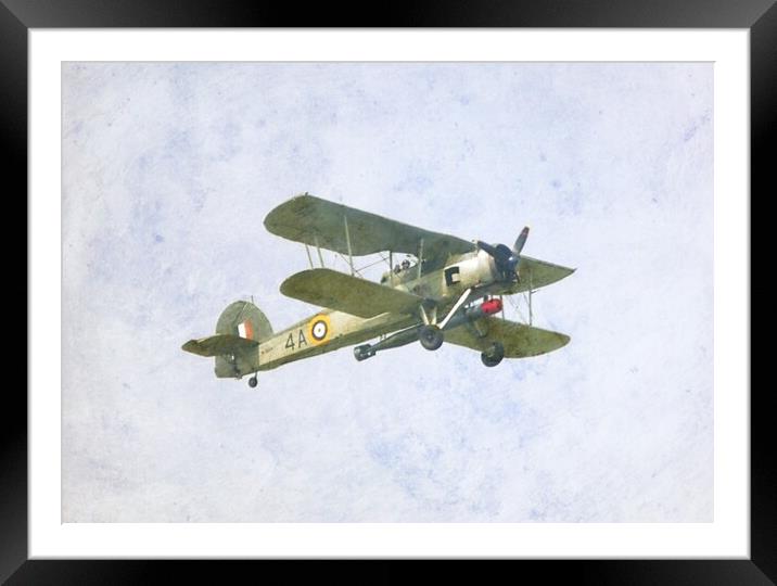Fairey Swordfish Torpedo Bomber Framed Mounted Print by Antony Robinson