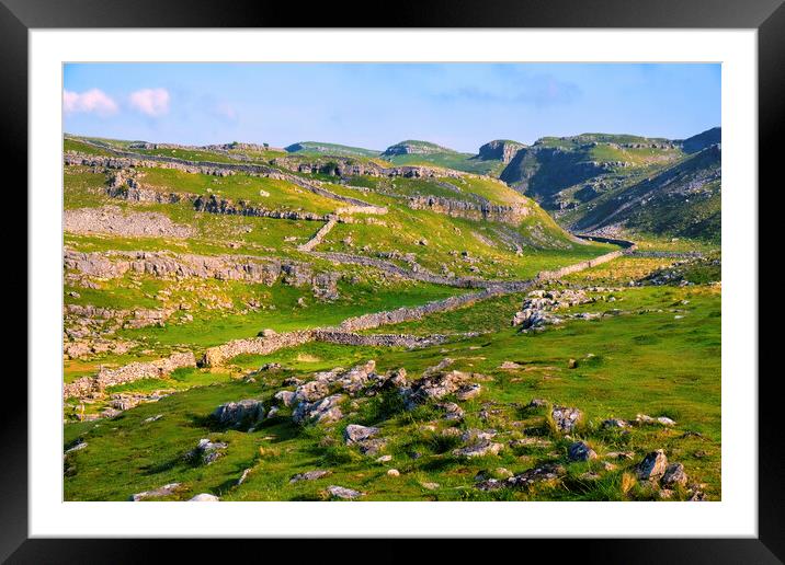 Historic Malham Cove Landscape: Yorkshire Dales Framed Mounted Print by Tim Hill