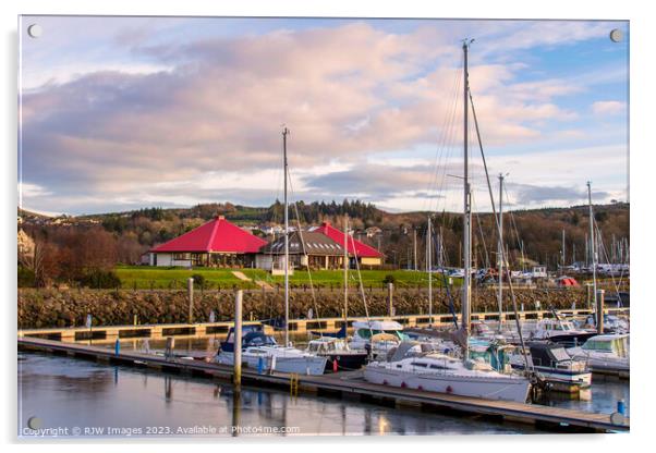 Chartroom Inverkip Marina Acrylic by RJW Images