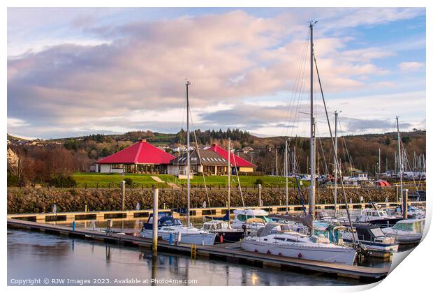 Chartroom Inverkip Marina Print by RJW Images
