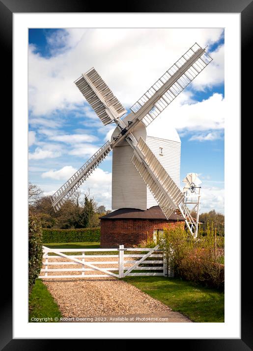Stanton Windmill Suffolk Framed Mounted Print by Robert Deering