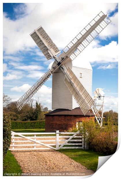 Stanton Windmill Suffolk Print by Robert Deering