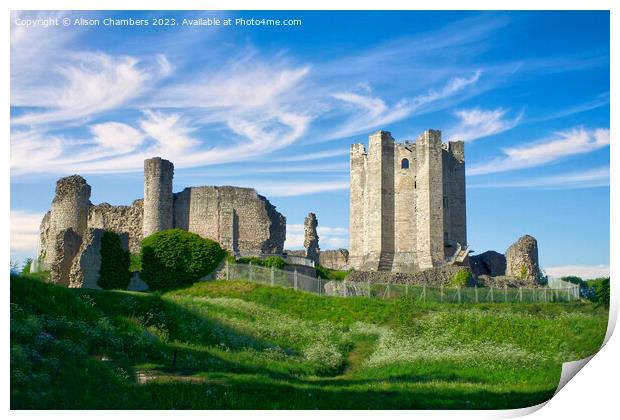 Conisbrough Castle  Print by Alison Chambers