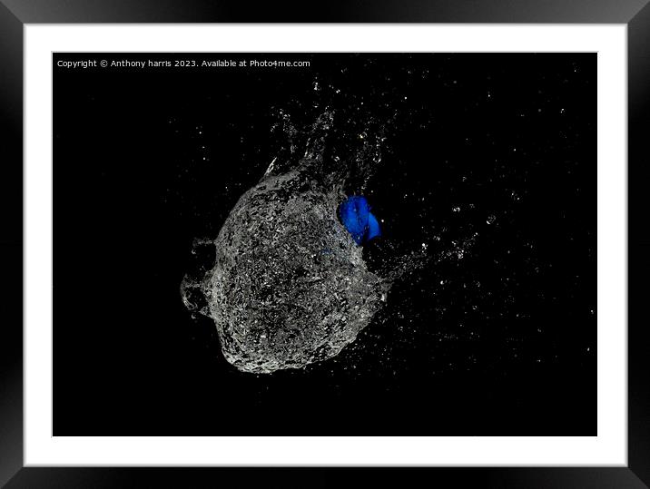 water nebula Framed Mounted Print by Anthony harris