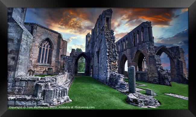 Majestic Ruins of Elgin Cathedral Framed Print by Tom McPherson