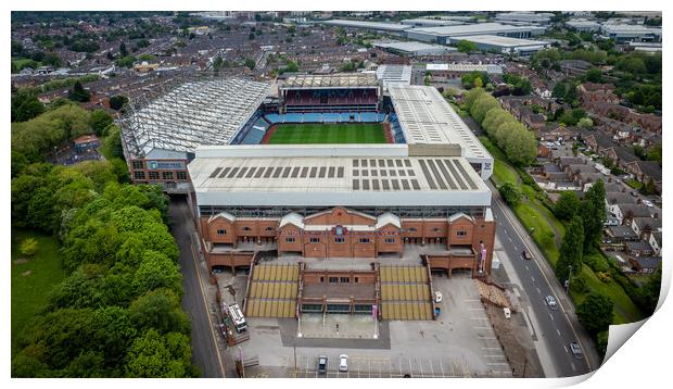 Villa Park Print by Apollo Aerial Photography