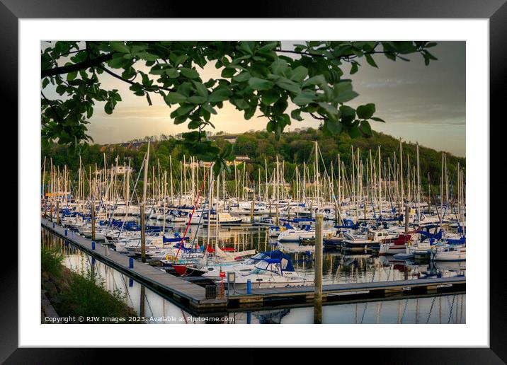 Busy Day at Kip Marina  Framed Mounted Print by RJW Images