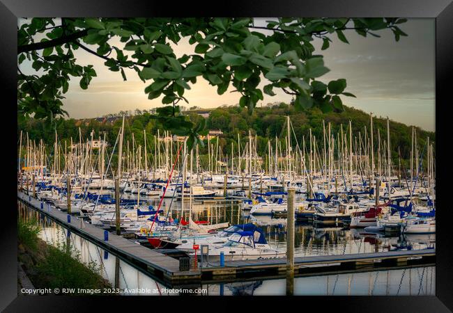 Busy Day at Kip Marina  Framed Print by RJW Images
