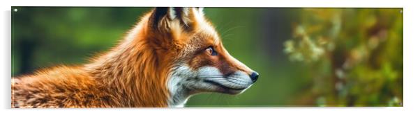 Red fox Acrylic by Massimiliano Leban