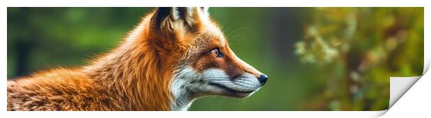 Red fox Print by Massimiliano Leban