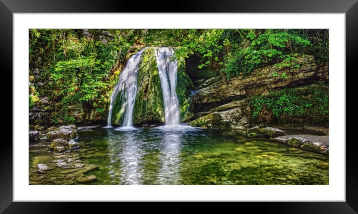 Janets Foss Panorama Framed Mounted Print by Darren Galpin