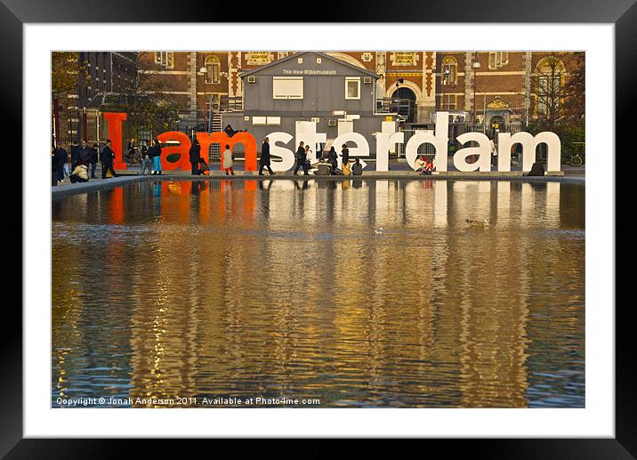 I Amsterdam Framed Mounted Print by Jonah Anderson Photography