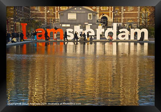 I Amsterdam Framed Print by Jonah Anderson Photography