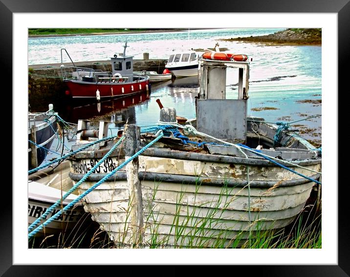 Abandoned boats  Framed Mounted Print by Stephanie Moore