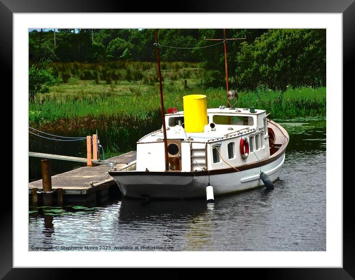 Small Irish boat Framed Mounted Print by Stephanie Moore