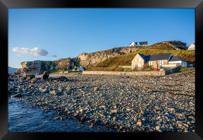 Elgol Isle of Skye: Serene Coastal Retreat Framed Print by Steve Smith