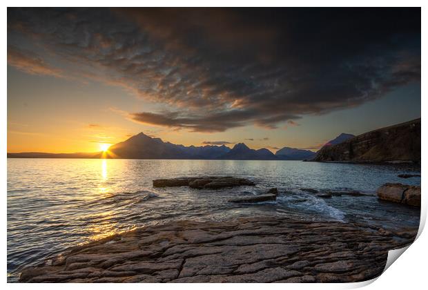 Elgol Sunset: Mesmerizing Skies and Sea Print by Steve Smith