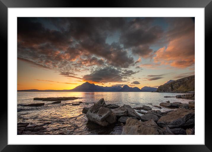 Elgol Sunset: A Photographer's Dream Framed Mounted Print by Steve Smith