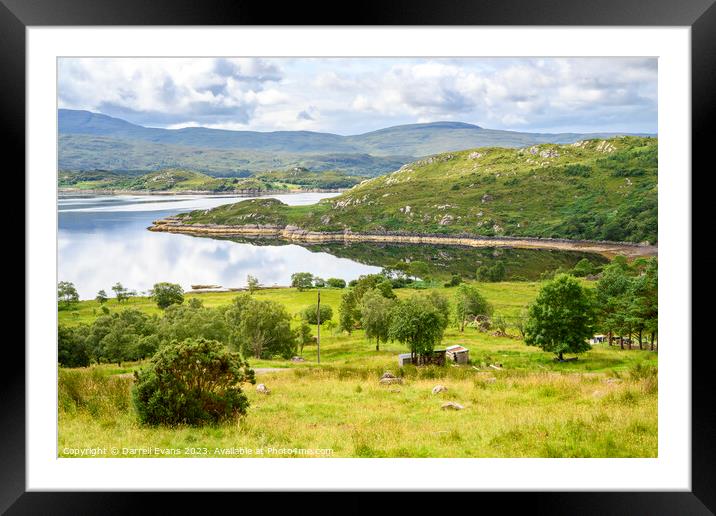 Loch Torridon from Wester Aligin Framed Mounted Print by Darrell Evans