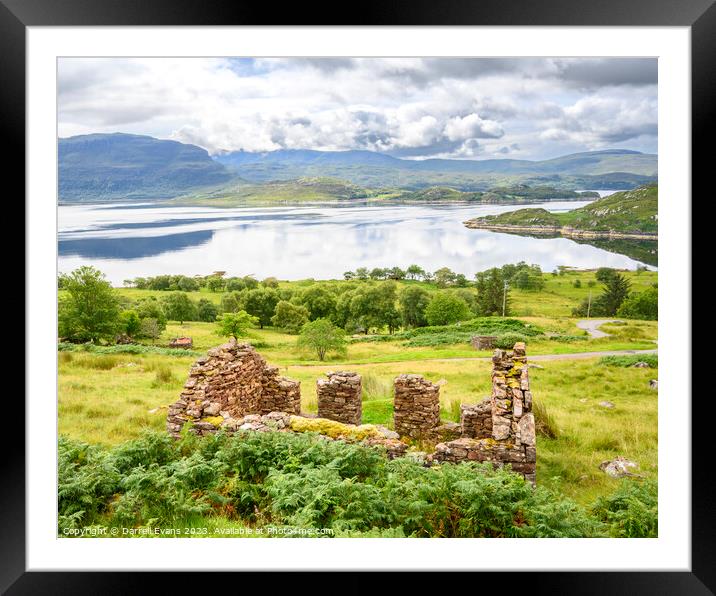 Loch Torridon view from Wester Aligin Framed Mounted Print by Darrell Evans