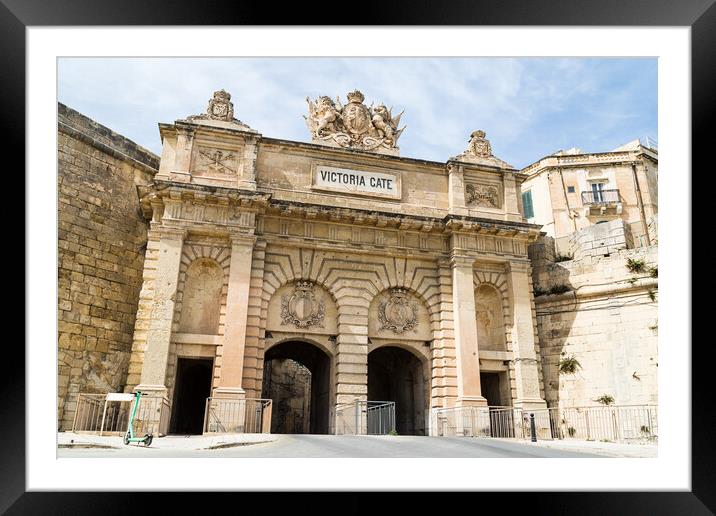 Victoria Gate in Valletta Framed Mounted Print by Jason Wells