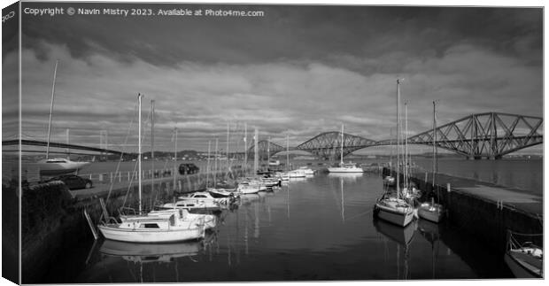 South Queensferry Harbour II  Canvas Print by Navin Mistry