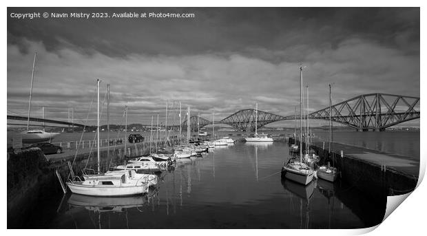 South Queensferry Harbour II  Print by Navin Mistry
